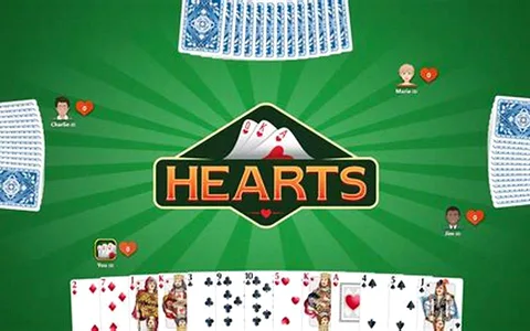 Hearts Arena card games browser game preview