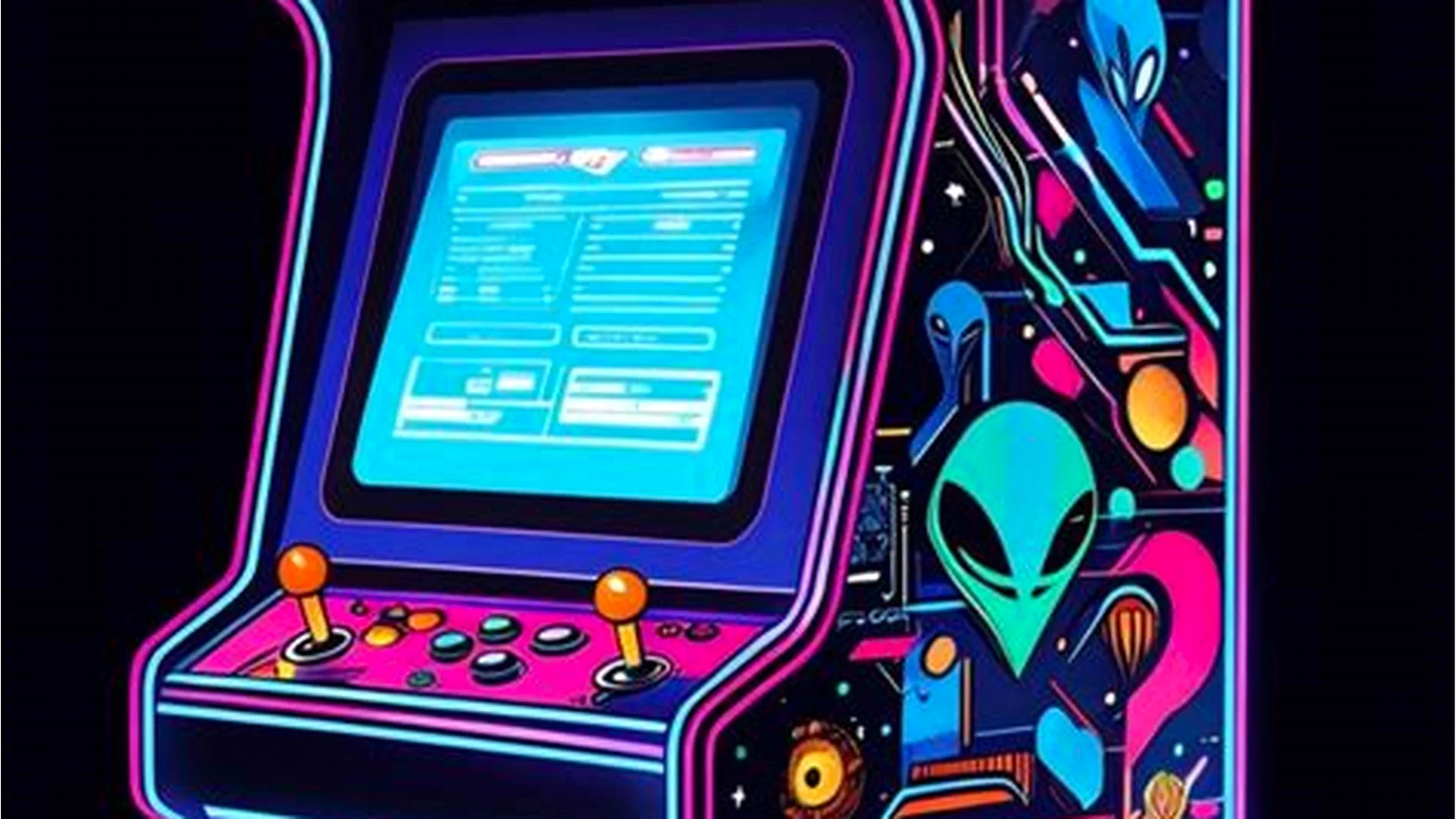 Browser games online retro arcade gaming atmosphere